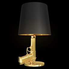 Настольная лампа с текстильными плафонами чёрного цвета Loft IT 10136/A