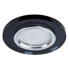 Точечный светильник с арматурой чёрного цвета, стеклянными плафонами Arte Lamp A2166PL-1BK