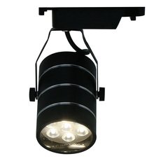 Шинная система с металлическими плафонами чёрного цвета Arte Lamp A2707PL-1BK