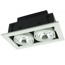 Точечный светильник с арматурой белого цвета, плафонами белого цвета Arte Lamp A5930PL-2WH