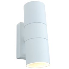 Светильник для уличного освещения с металлическими плафонами белого цвета Arte Lamp A3302AL-2WH
