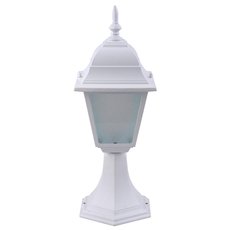 Светильник для уличного освещения с арматурой белого цвета, стеклянными плафонами Arte Lamp A1014FN-1WH