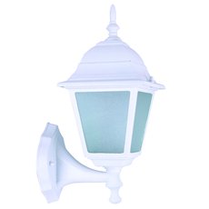 Светильник для уличного освещения с арматурой белого цвета, стеклянными плафонами Arte Lamp A1011AL-1WH