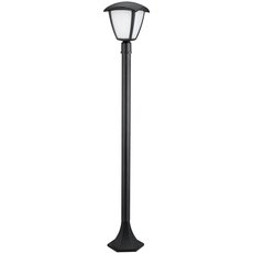 Светильник для уличного освещения с арматурой чёрного цвета, плафонами белого цвета Arte Lamp A2209PA-1BK