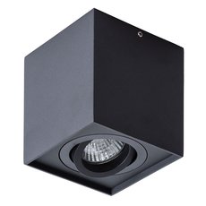 Точечный светильник с арматурой чёрного цвета, металлическими плафонами Arte Lamp A5544PL-1BK