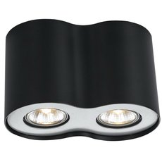 Точечный светильник с арматурой чёрного цвета Arte Lamp A5633PL-2BK
