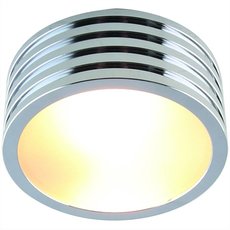 Точечный светильник с арматурой хрома цвета, стеклянными плафонами Divinare 1349/02 PL-1