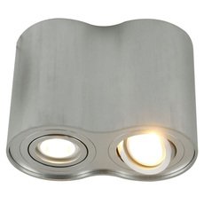 Точечный светильник с металлическими плафонами Arte Lamp A5644PL-2SI