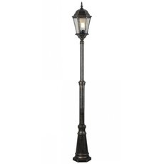 Светильник для уличного освещения с плафонами прозрачного цвета Arte Lamp A1207PA-1BN