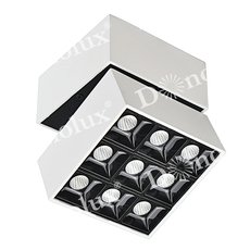 Точечный светильник с арматурой белого цвета, металлическими плафонами Donolux DL18153SQ9W1WB