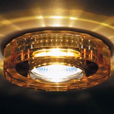 Точечный светильник с арматурой хрома цвета, стеклянными плафонами Donolux DL013JY
