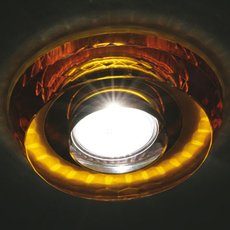 Точечный светильник с арматурой хрома цвета, стеклянными плафонами Donolux DL014Y