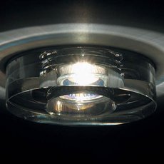 Точечный светильник с арматурой хрома цвета, плафонами прозрачного цвета Donolux DL015AS