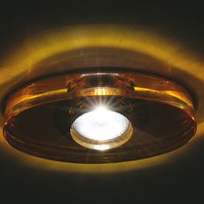 Точечный светильник с арматурой хрома цвета, стеклянными плафонами Donolux DL015Y