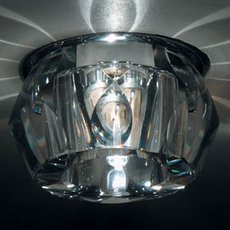 Точечный светильник с арматурой хрома цвета, плафонами прозрачного цвета Donolux DL022B