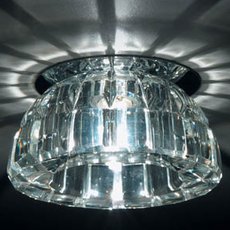 Точечный светильник с арматурой хрома цвета, стеклянными плафонами Donolux DL047CH/Crystal