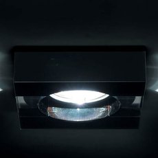 Точечный светильник с арматурой хрома цвета, стеклянными плафонами Donolux DL138CH/White-Black