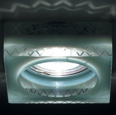 Точечный светильник с арматурой хрома цвета, стеклянными плафонами Donolux DL145CH/Jade