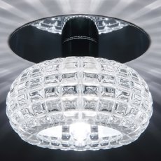 Точечный светильник с арматурой хрома цвета, стеклянными плафонами Donolux DL146CH/White