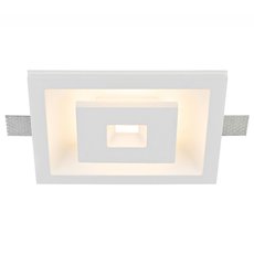 Точечный светильник с арматурой белого цвета, гипсовыми плафонами Donolux DL236GSQ