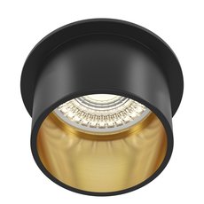 Точечный светильник с арматурой чёрного цвета, металлическими плафонами Maytoni DL050-01GB