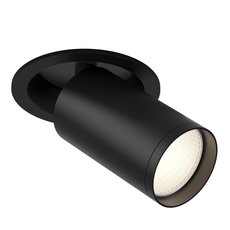 Точечный светильник с арматурой чёрного цвета, металлическими плафонами Maytoni C048CL-1B
