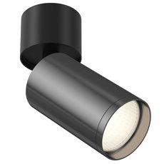 Точечный светильник с арматурой чёрного цвета, металлическими плафонами Maytoni C050CL-1BGF