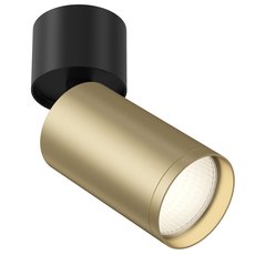 Точечный светильник с арматурой чёрного цвета, металлическими плафонами Maytoni C050CL-1BMG