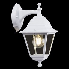 Светильник для уличного освещения с арматурой белого цвета, стеклянными плафонами Maytoni O001WL-01W