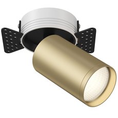 Точечный светильник с арматурой чёрного цвета, металлическими плафонами Maytoni C058CL-1BMG