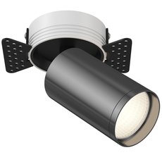 Точечный светильник с арматурой чёрного цвета, металлическими плафонами Maytoni C058CL-1BGF