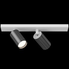 Точечный светильник с арматурой белого цвета, плафонами чёрного цвета Maytoni C051CL-2WGF