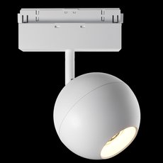Шинная система с металлическими плафонами белого цвета Maytoni TR028-2-15W4K-W