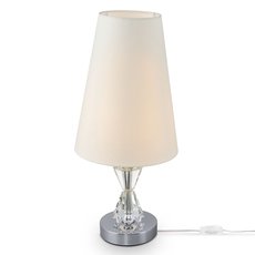 Настольная лампа с арматурой хрома цвета, плафонами белого цвета Maytoni MOD078TL-01CH