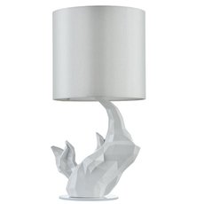 Настольная лампа с текстильными плафонами белого цвета Maytoni MOD470-TL-01-W