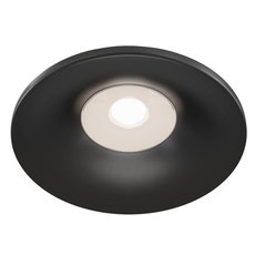 Точечный светильник с арматурой чёрного цвета, металлическими плафонами Maytoni DL041-01B