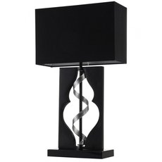 Настольная лампа с арматурой чёрного цвета, текстильными плафонами Maytoni ARM010-11-R