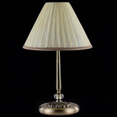 Настольная лампа с арматурой бронзы цвета, текстильными плафонами Maytoni RC093-TL-01-R