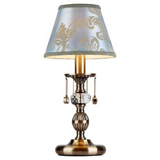 Настольная лампа с арматурой бронзы цвета, текстильными плафонами Maytoni RC098-TL-01-R