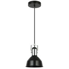 Светильник с арматурой чёрного цвета, плафонами чёрного цвета IMEX MD.0324-1-P BK+CH