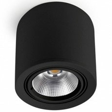 Точечный светильник с арматурой чёрного цвета, стеклянными плафонами Leds-C4 90-3530-60-OU
