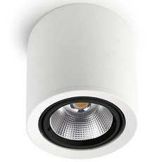 Точечный светильник с арматурой белого цвета, плафонами прозрачного цвета Leds-C4 90-3529-14-OU