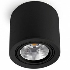 Точечный светильник с арматурой чёрного цвета, стеклянными плафонами Leds-C4 90-3529-60-OU