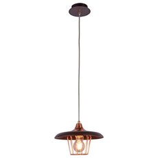 Светильник с металлическими плафонами коричневого цвета Moderli V2840-1P