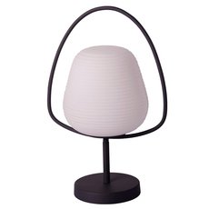 Настольная лампа с арматурой чёрного цвета, плафонами белого цвета Moderli V2883-1T