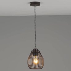 Светильник с арматурой коричневого цвета, металлическими плафонами Moderli V2790-1P