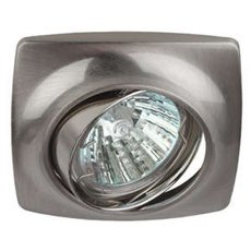 Точечный светильник с арматурой никеля цвета, металлическими плафонами ЭРА KL63A SN