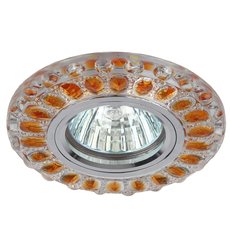 Точечный светильник с плафонами оранжевого цвета ЭРА DK LD10 SL OR/WH