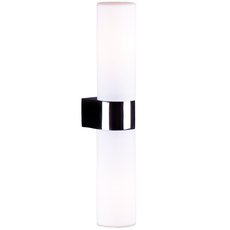 Светильник для ванной комнаты с арматурой хрома цвета, стеклянными плафонами Velante 259-101-02