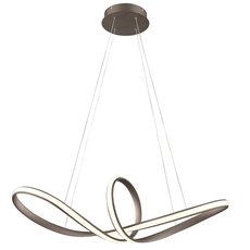 Светильник с арматурой коричневого цвета, плафонами белого цвета Wertmark WE446.01.603